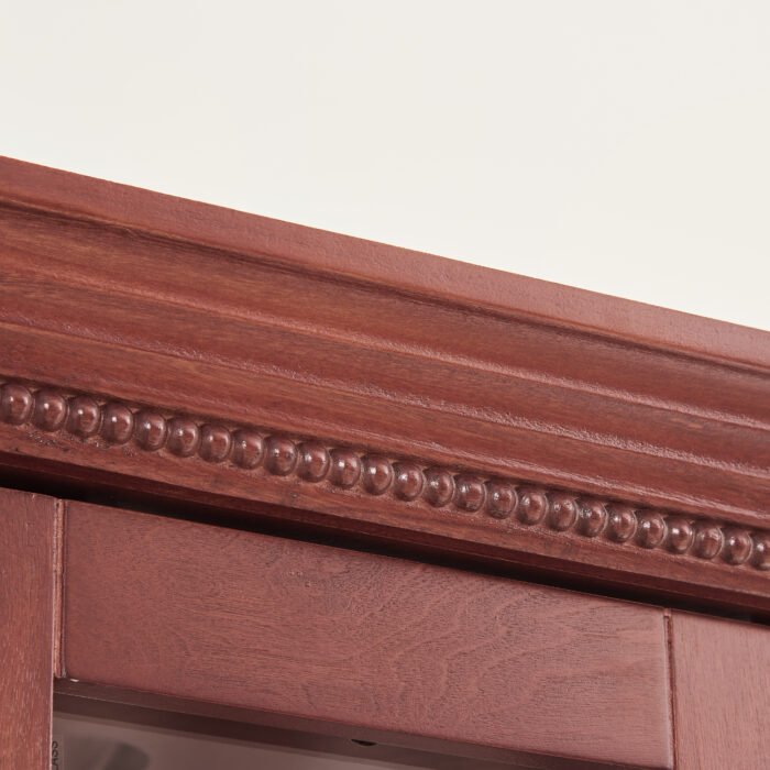 Corner Curio cabinet with illuminated tempered glass and adjustable brackets - Image 25