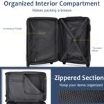 Hardshell Lightweight Luggage 3 Pcs Sets Spinner Suitcase with TSA Lock (20/24/28) - Image 14