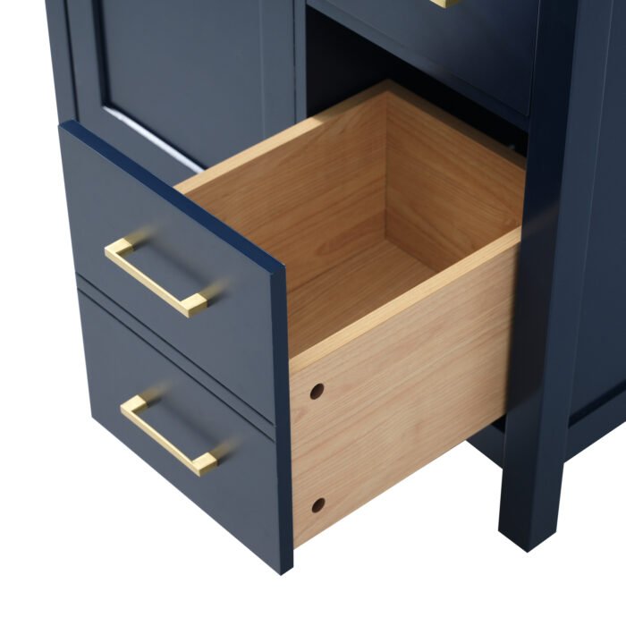 Bathroom Vanity with Ceramic Sink and Ample Storage - Image 19