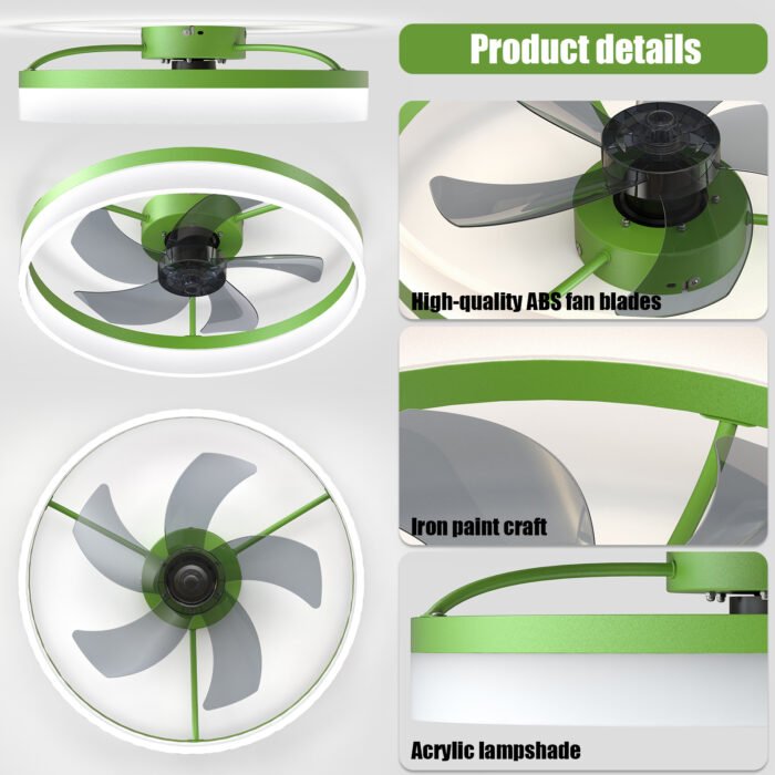 Ceiling Fan thin with Dimmable LED Lights - Image 8