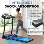 Folding treadmill with pulse sensor and silent brushless motor (2.5-HP) - Image 14