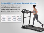 Folding treadmill with pulse sensor and silent brushless motor (2.5-HP) - Image 12