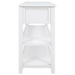 Retro Design Entrance Console with Two Open Shelves - Image 13