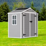 Resin Weather Resistant Outdoor Storage Shed with Floor (6'x4.4')