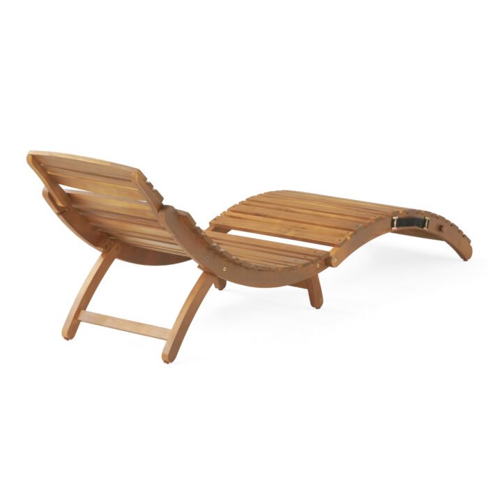 Lahaina Wood Foldable Sunbed - Image 6