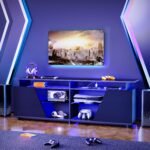 Gaming TV Stand for PS5 with Power Outlet for TVs 75 inch and Below - Image 5