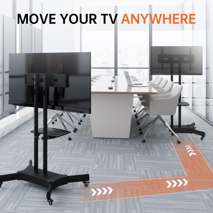 FANCO Universal Rotating TV Stand with adjustable tilt height (32-80 inch) - Image 3