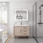 Medicine Cabinet with LED, Anti-Fog, Waterproof (36x30) - Image 4