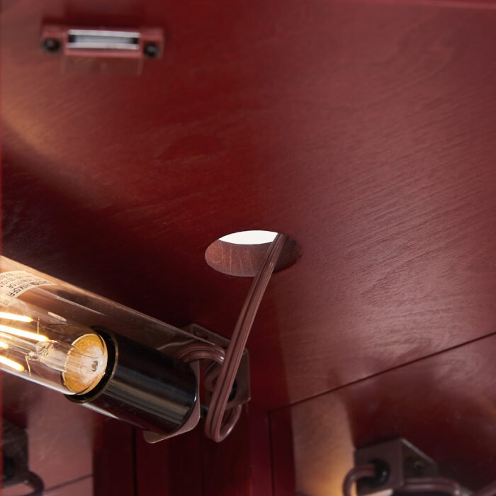 Corner Curio cabinet with illuminated tempered glass and adjustable brackets - Image 19