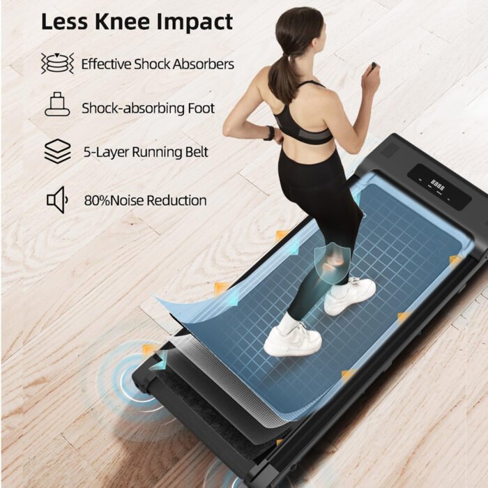 Undertable treadmill, walking mat, portable jogger with remote LED display (265 pounds) - Image 2