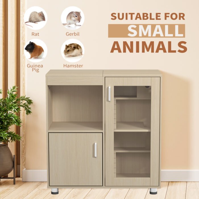 Small animal cages with 4 layers and window storage cabinets - Image 3