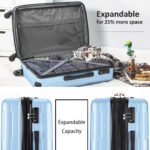 Expanable Spinner Wheel Luggage Set of 2 ABS with TSA Lock (20/28) - Image 5