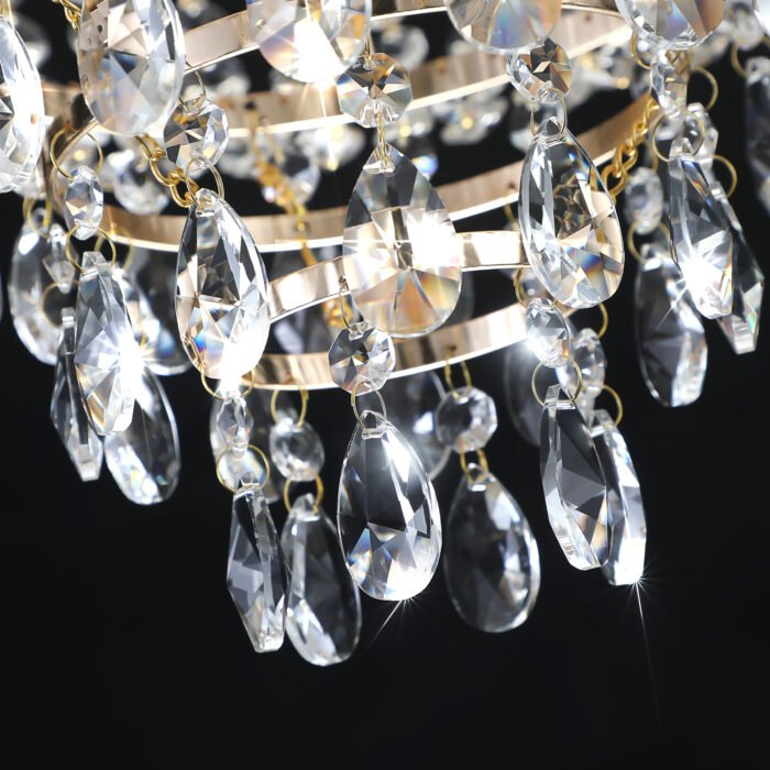 Golden Crystal Chandeliers pendant light - Image 4