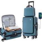 Carry-on Lightweight Luggage 20 Inch Front Open Luggage Suitcase with Front Pocket and USB Port - Image 5