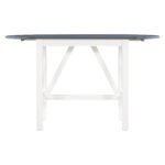 Wooden Counter Height Drop Leaf Dining Table with 2 Upholstered Chairs - Image 20