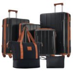 Hard shell luggage set 6-piece luggage set, expandable lightweight wheeled - Image 17