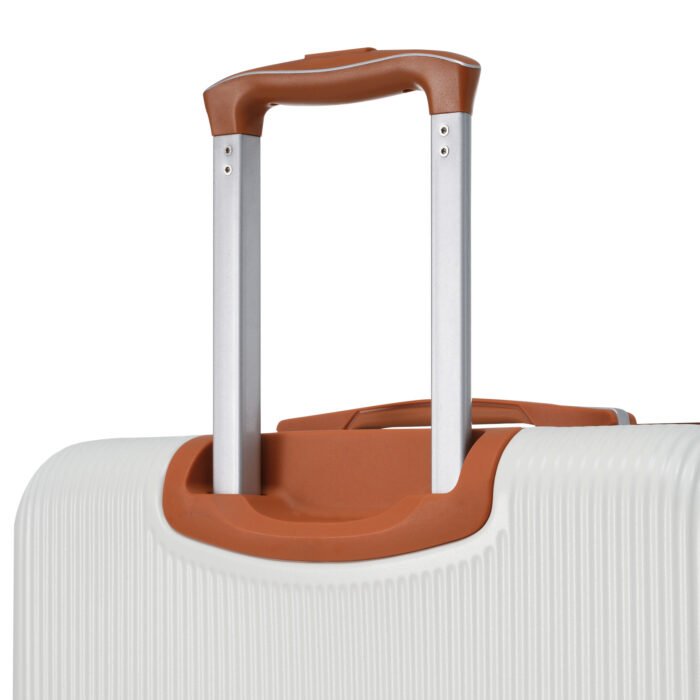 3 Piece Set Hardshell Lightweight Spinner Luggage with TSA Lock (20/24/28) White - Image 21