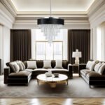 Modern Round Crystal Chandelier for Living-Room