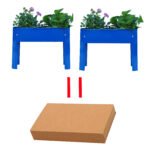 Flowerpot metal box suitable for backyard and terrace (Set of 2) - Image 2