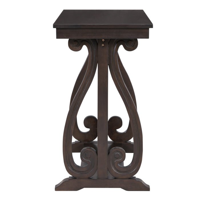 Farmhouse Style Entryway Table with Open Shelf and Sturdy Construction - Image 13