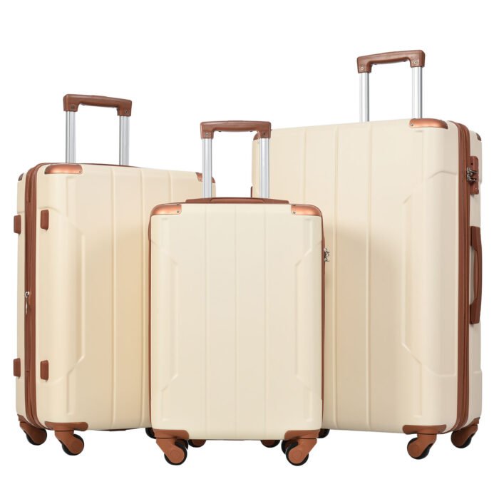 Hardshell Lightweight Luggage 3 Pcs Sets Spinner Suitcase with TSA Lock (20/24/28) - Image 11