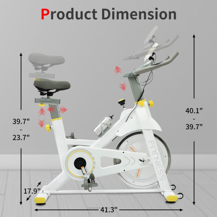 Indoor Exercise Bike Cycling with Comfortable Seat Cushion - Image 2