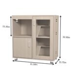 4 Layers Guinea pig or hamster cage with storage cabinet and openable top - Image 8