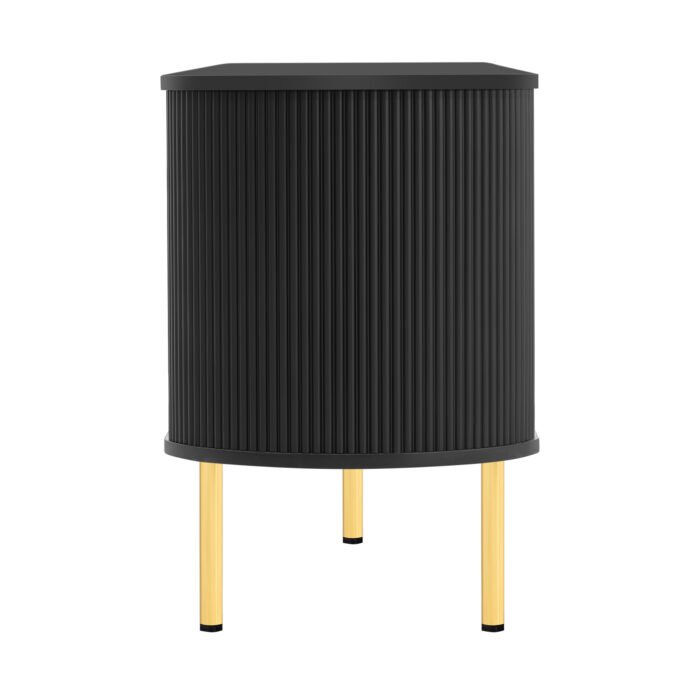 U-Can Modern TV Stand with 4 Cabinets and Metal Legs and Handles (up to 80 Inches) - Image 14