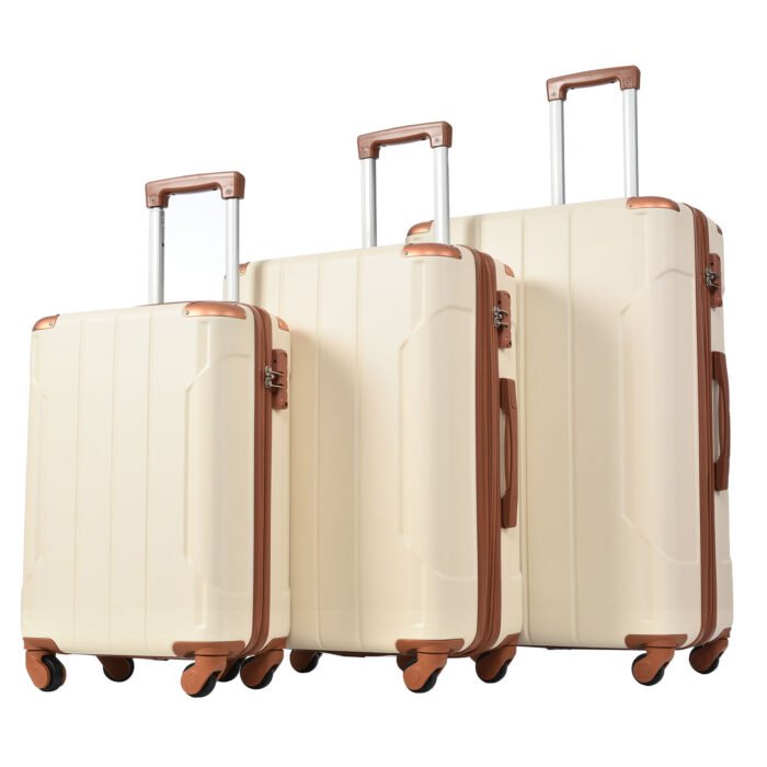 Hardshell Lightweight Luggage 3 Pcs Sets Spinner Suitcase with TSA Lock (20/24/28) - Image 10