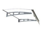 GarLUGH Series Door Window Awning made with Thick Crystal Solid Polycarbonate (W47"x D34") - Image 6
