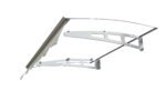 GarLUGH Series Door Window Awning made with Thick Crystal Solid Polycarbonate (W47"x D34") - Image 5