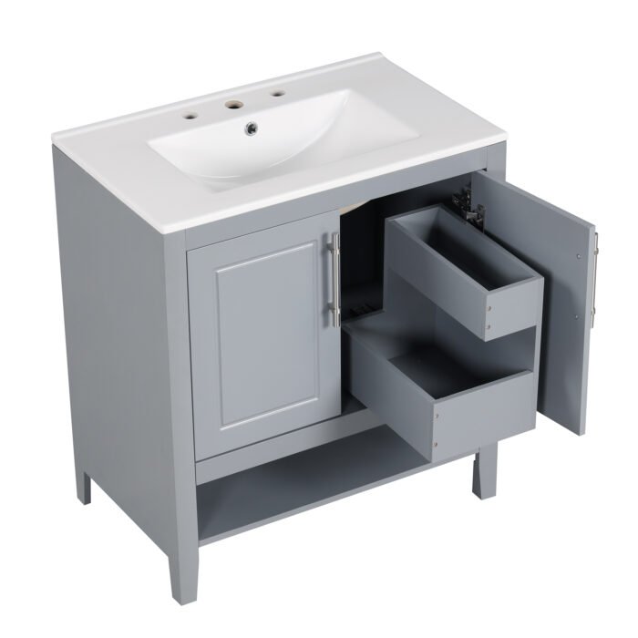 Bathroom Vanity with Sink with Doors and Drawers - Image 22