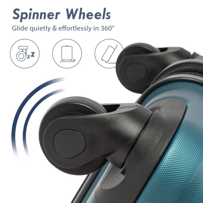 3 Piece Set Hardshell Lightweight Luggage with TSA Lock (20/24/28) - Image 4