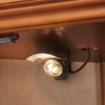 Corner Curio Cabinet with five Shelves and Lighting System (Oak) - Image 10