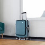 Carry-on Lightweight Luggage 20 Inch Front Open Luggage Suitcase with Front Pocket and USB Port