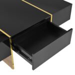 Multifunctional rectangular coffee table with 2 drawers - Image 19