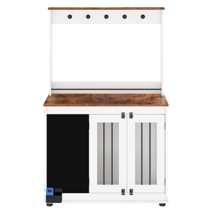 Dog wooden kennel with double doors - Image 11