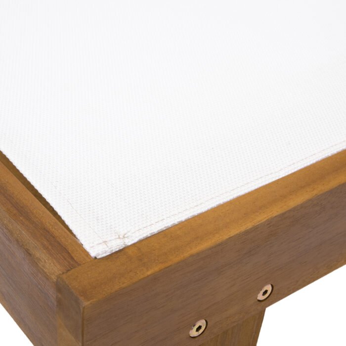 Summerland wooden Sunbed with mesh - Image 13