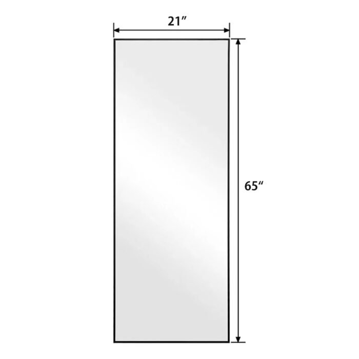 Full Body Length Wall Mirror with Rounded Corners - Image 4