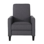 Elegant Gray Fabric Push Back Chair - Image 9