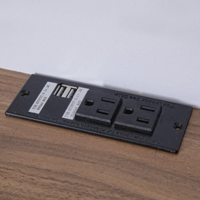 Queen Size Platform Bed with Headboard, Drawers, Shelves, USB Ports and Sockets - Image 14