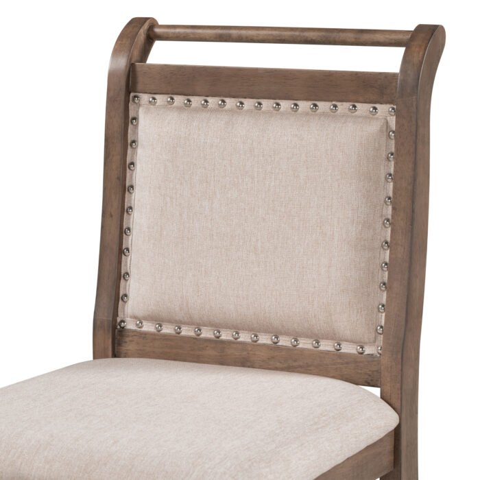 Wooden Counter Height Drop Leaf Dining Table with 2 Upholstered Chairs - Image 27