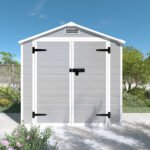 Resin Weather Resistant Outdoor Storage Shed with Floor (6'x4.4') - Image 2