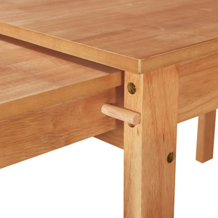 5-piece expandable dining table set with wheels and 4 dining chairs - Image 17