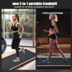 Portable Treadmill for home and office use with 0.6 to 3.8 miles per hour - Image 7