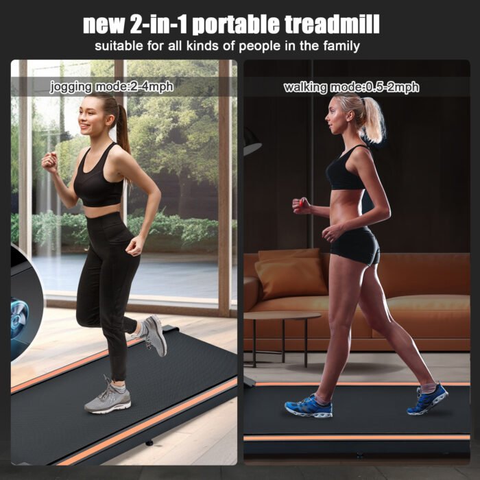 Portable Treadmill for home and office use with 0.6 to 3.8 miles per hour - Image 7