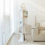 Display rack with 4-layer floor standing organizer and 360 ° rotation option - Image 5