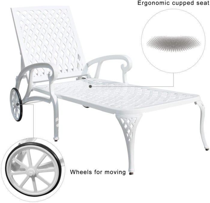 Aluminum Cast Sunbed - Image 7