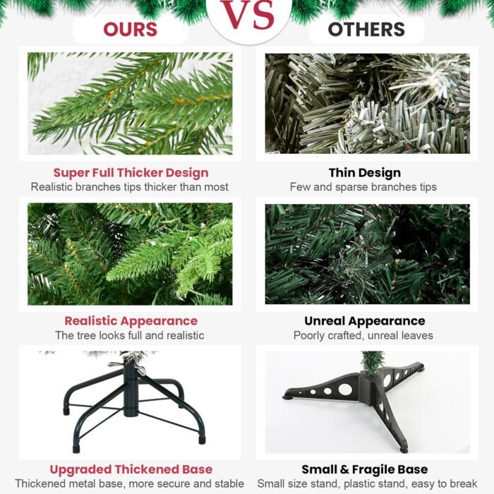 6FT Prelit Christmas Tree - Image 8