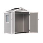 Resin Weather Resistant Outdoor Storage Shed with Floor (6'x4.4') - Image 21